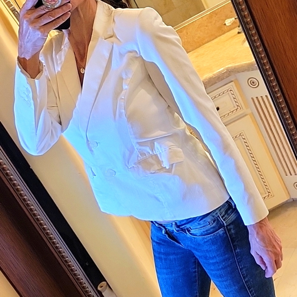 212 Collection White Blazer,  Sz 2 - Picture 3 of 16